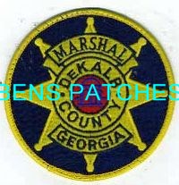 GEORGIA,A,DEKALB COUNTY MARSHAL HAT PATCH 1_wm
